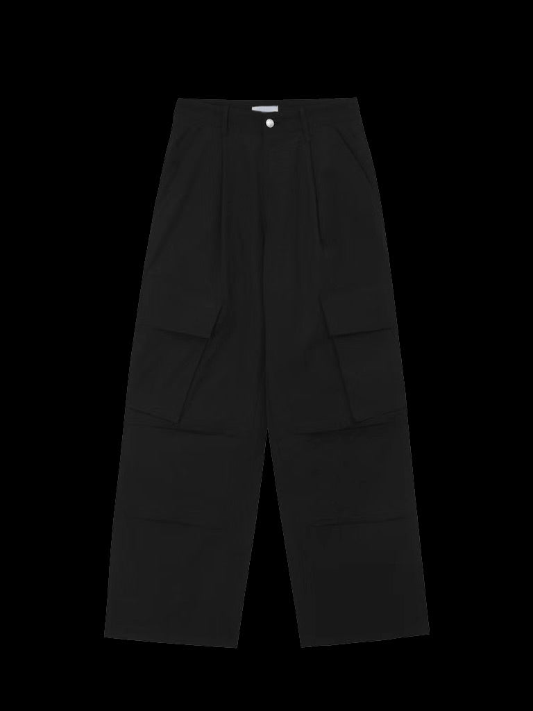 #87 Reese slippery pocket wide leg pants
