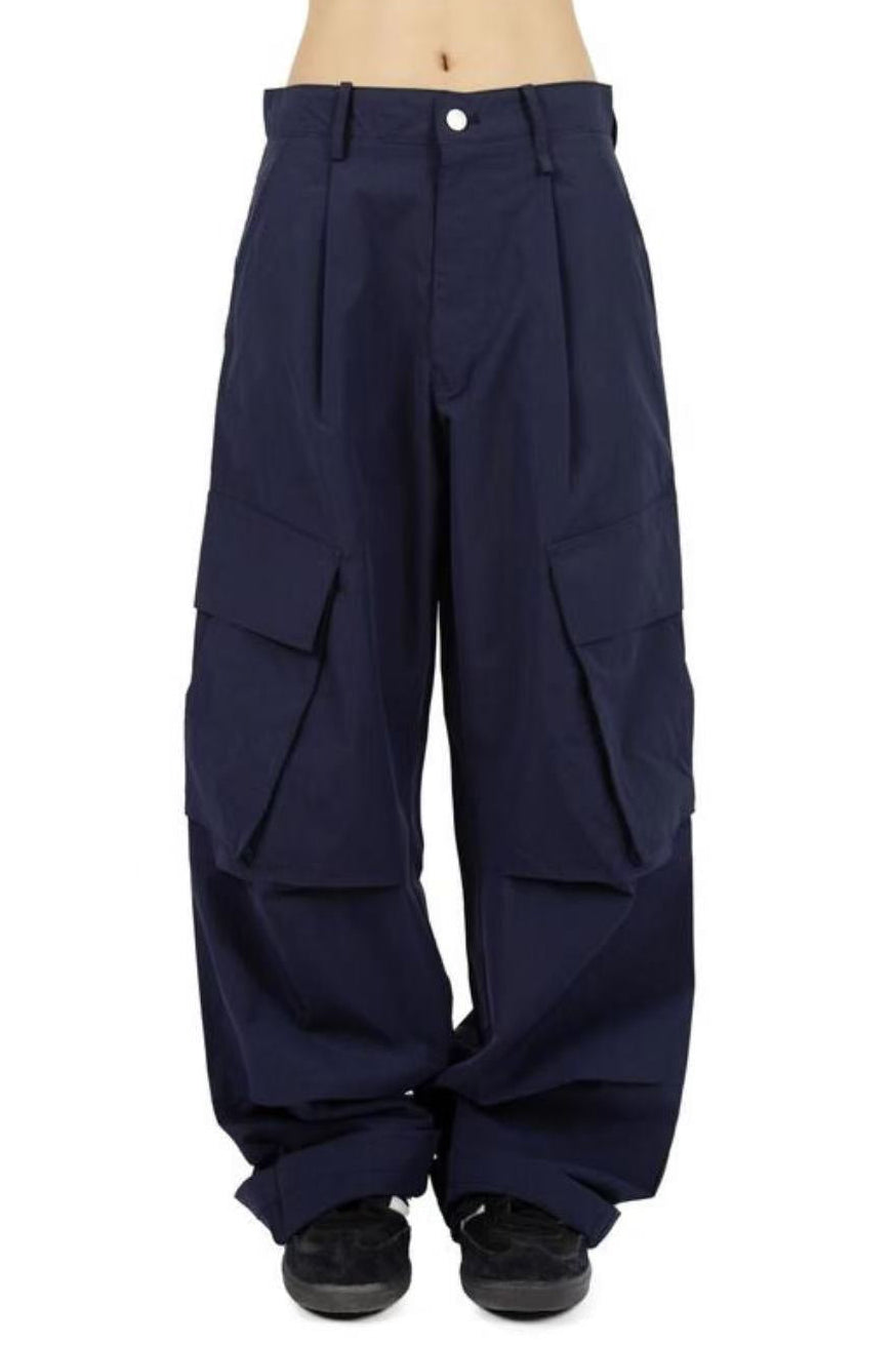 #87 Reese slippery pocket wide leg pants