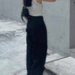 #87 Reese slippery pocket wide leg pants
