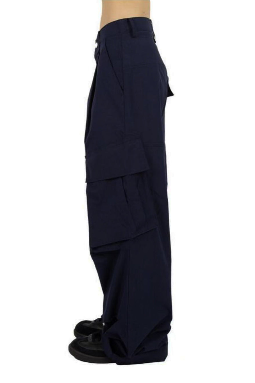 #87 Reese slippery pocket wide leg pants