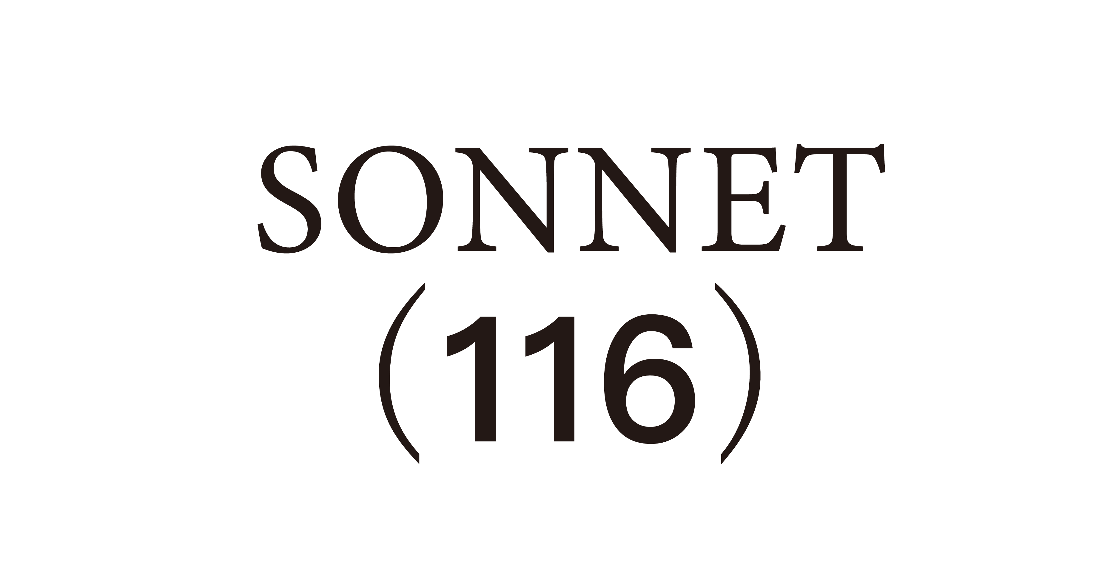 SONNET 116